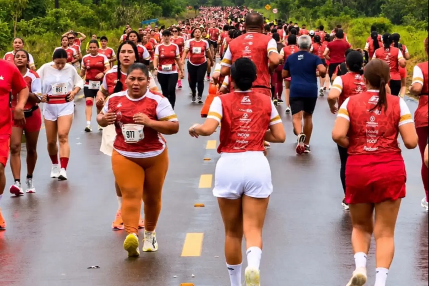 Percurso foi de 6KM pelas ruas de Mazagão Velho