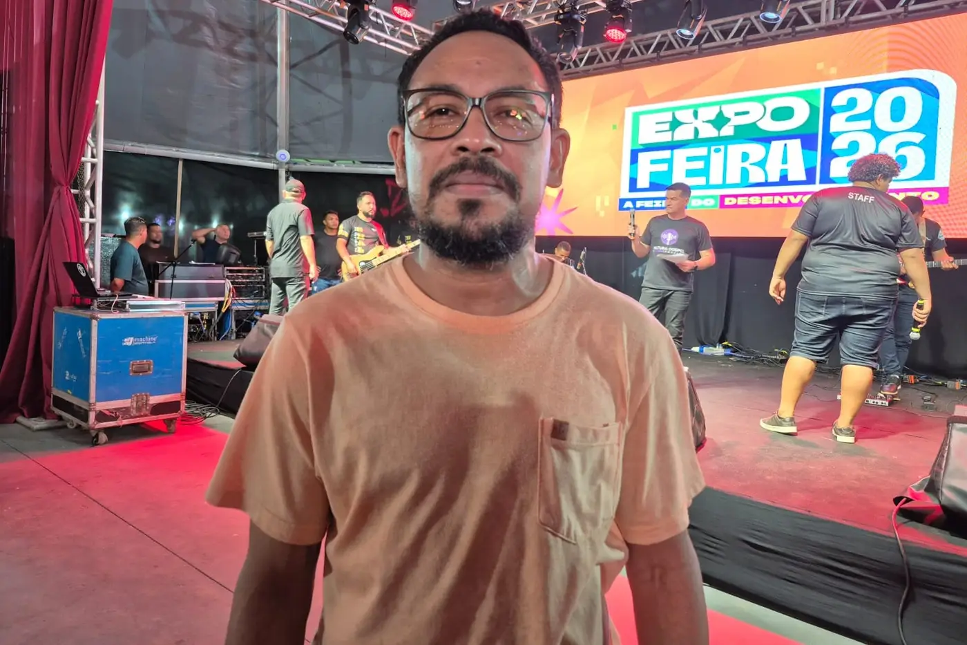 Rubinho Souza destacou a força da música cristã para levar amor e esperança ao público da Expofeira 2026